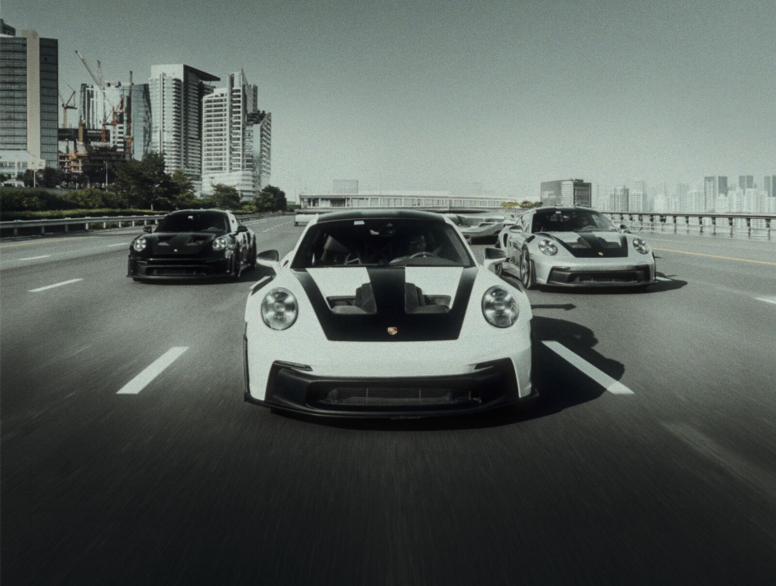 noir. automotive convoy