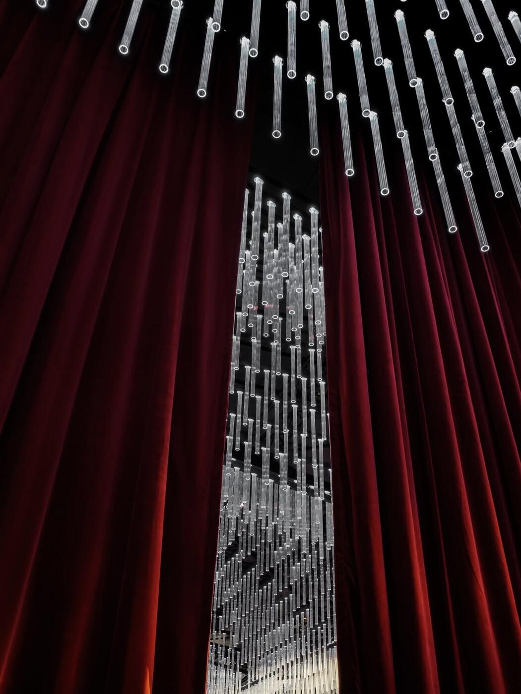 Lobby curtains