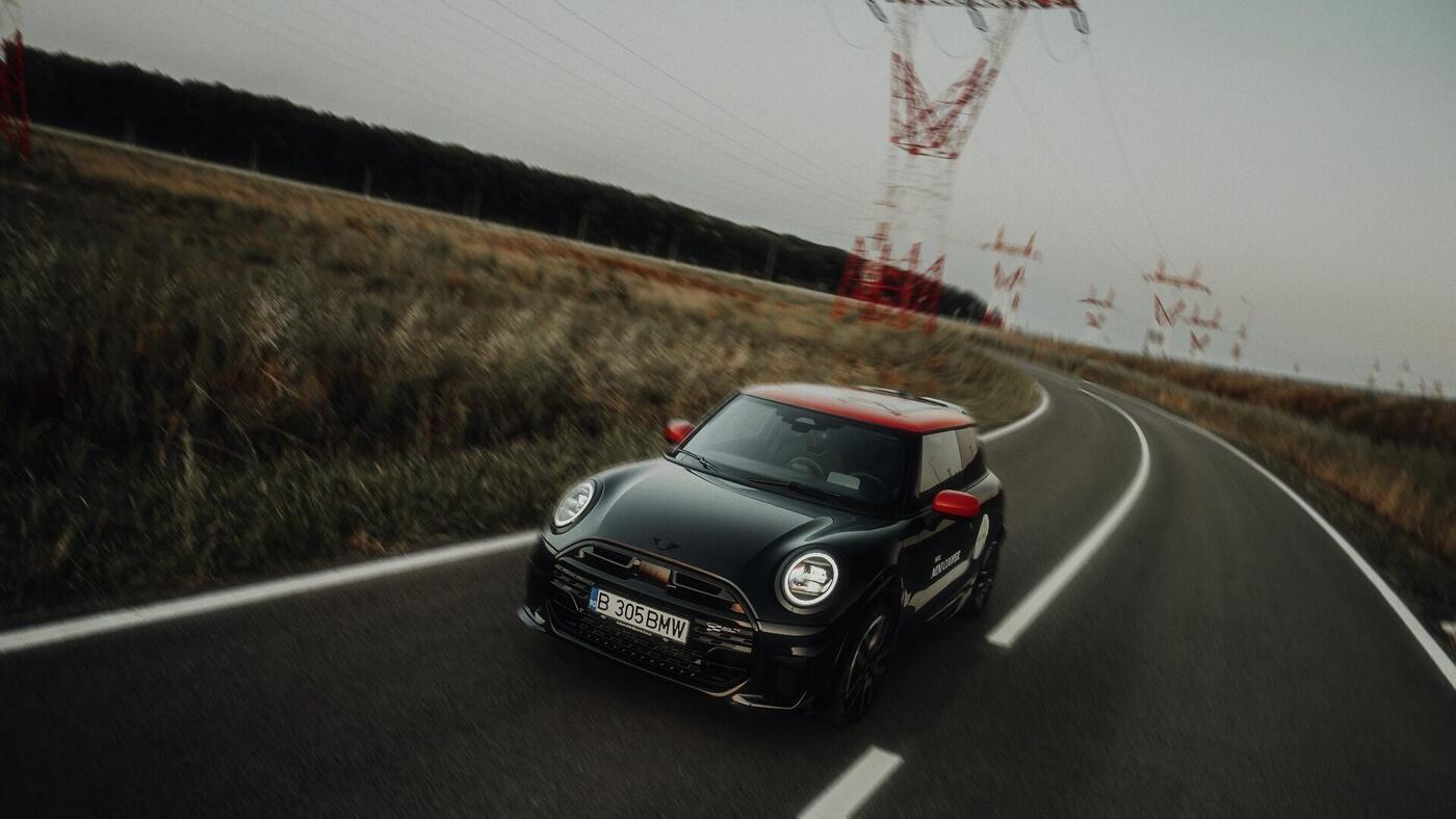 Mini Cooper S on the road